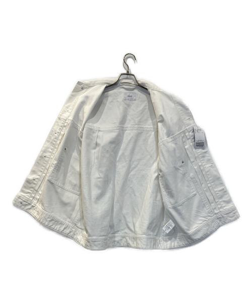 INHERIT（インヘリット）INHERIT (インヘリット) オーバーサイズ CARRY POCKET デニムジャケット ホワイト サイズ:M 未使用品の古着・服飾アイテム