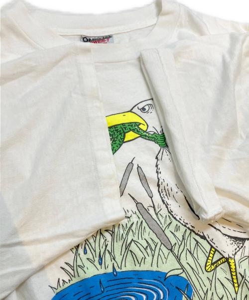 ONEITA（オニータ）ONEITA (オニータ) メッセージTシャツ ホワイト サイズ:XLの古着・服飾アイテム