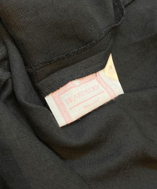 BEARDSLEY（ビアズリー）BEARDSLEY (ビアズリー) 麻調合繊カフタンワンピース ブラック サイズ:0(XS〜Sサイズ)の古着・服飾アイテム