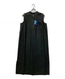 SHIPS（シップス）の古着「〈接触冷感/UVカット/吸水速乾/洗濯機可能〉SUUSUU タック スリーブ ワンピース」｜グレー