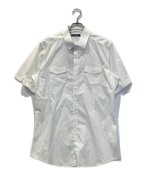 DOLCE & GABBANA（ドルチェ＆ガッバーナ）DOLCE & GABBANA (ドルチェ＆ガッバーナ) シャツ ホワイト サイズ:42の古着・服飾アイテム