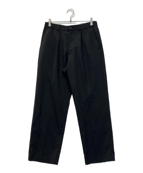 N.HOOLYWOOD（エヌ ハリウッド）N.HOOLYWOOD (エヌ ハリウッド) WIDE TAPERED EASY SLACKS ブラック サイズ:38の古着・服飾アイテム