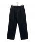 N.HOOLYWOOD（エヌ ハリウッド）の古着「WIDE TAPERED EASY SLACKS」｜ブラック