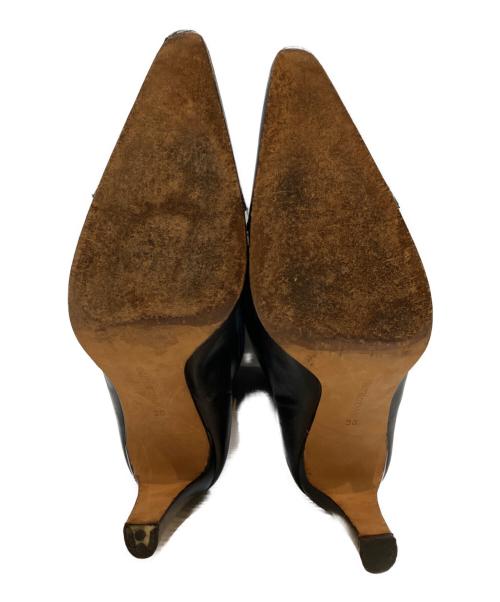 Manolo Blahnik（マノロブラニク）Manolo Blahnik (マノロブラニク) ロングブーツ ブラック サイズ:36の古着・服飾アイテム