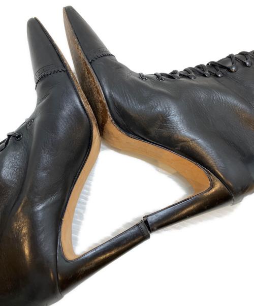 Manolo Blahnik（マノロブラニク）Manolo Blahnik (マノロブラニク) ロングブーツ ブラック サイズ:36の古着・服飾アイテム