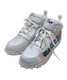 NIKE×OFFWHITE（ナイキ×オフホワイト）の古着「AIR FORCE 1 MID SP LTHR GRAFFITIハイカットスニーカ」｜ホワイト