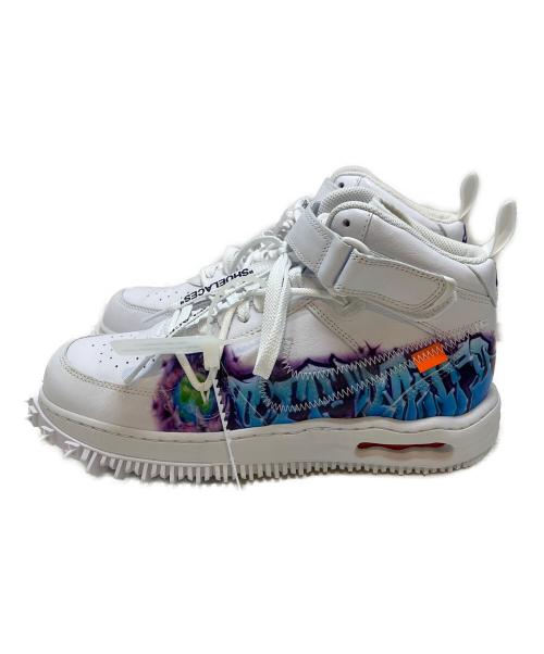 NIKE（ナイキ）NIKE (ナイキ) OFFWHITE (オフホワイト) AIR FORCE 1 MID SP LTHR GRAFFITIハイカットスニーカ ホワイト サイズ:US9.5/UK8.5/EU43/27.5cmの古着・服飾アイテム