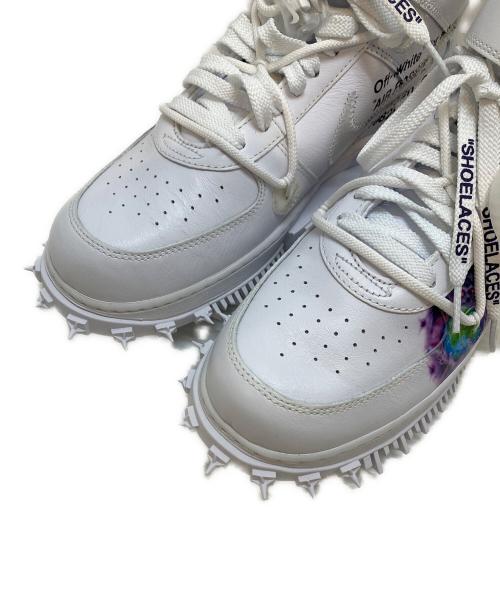NIKE（ナイキ）NIKE (ナイキ) OFFWHITE (オフホワイト) AIR FORCE 1 MID SP LTHR GRAFFITIハイカットスニーカ ホワイト サイズ:US9.5/UK8.5/EU43/27.5cmの古着・服飾アイテム