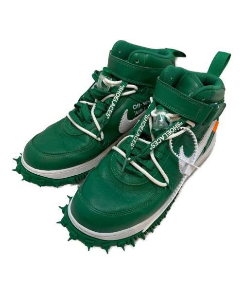 NIKE（ナイキ）NIKE (ナイキ) OFFWHITE (オフホワイト) Air Force 1 Mid SP LTHR Pine Green グリーン サイズ:US9.5/UK8.5/EU43/JPN27.5の古着・服飾アイテム