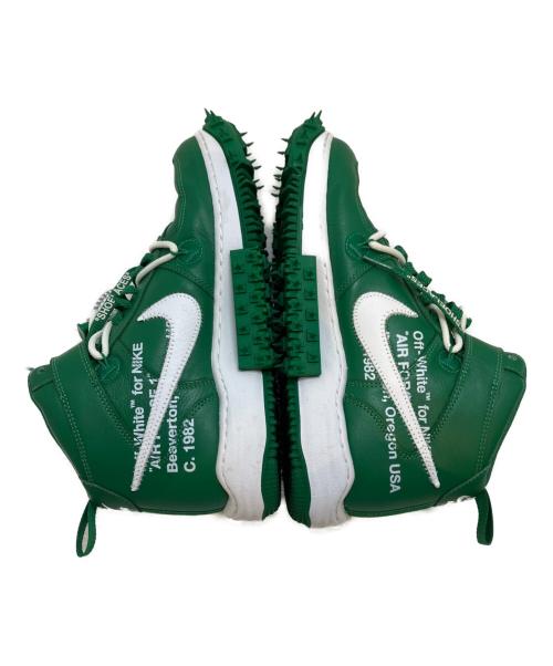 NIKE（ナイキ）NIKE (ナイキ) OFFWHITE (オフホワイト) Air Force 1 Mid SP LTHR Pine Green グリーン サイズ:US9.5/UK8.5/EU43/JPN27.5の古着・服飾アイテム