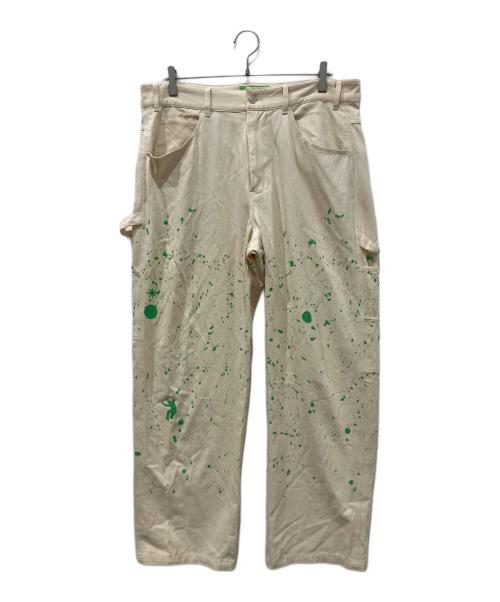 MISTER GREEN（ミスターグリーン）MISTER GREEN (ミスターグリーン) SPLATTER PANT アイボリー サイズ:Lの古着・服飾アイテム