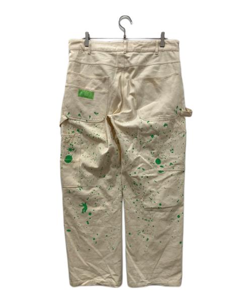 MISTER GREEN（ミスターグリーン）MISTER GREEN (ミスターグリーン) SPLATTER PANT アイボリー サイズ:Lの古着・服飾アイテム