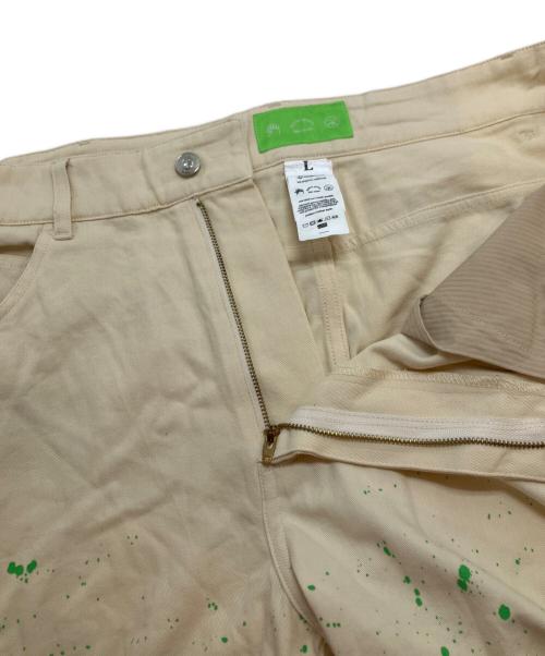 MISTER GREEN（ミスターグリーン）MISTER GREEN (ミスターグリーン) SPLATTER PANT アイボリー サイズ:Lの古着・服飾アイテム