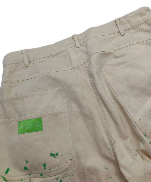 MISTER GREEN（ミスターグリーン）MISTER GREEN (ミスターグリーン) SPLATTER PANT アイボリー サイズ:Lの古着・服飾アイテム