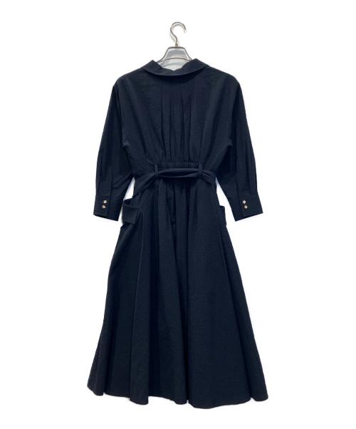 JUSGLITTY（ジャスグリッティー）JUSGLITTY (ジャスグリッティー) シャツタックワンピース ネイビー サイズ:2の古着・服飾アイテム
