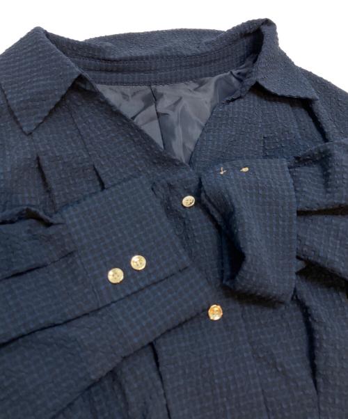 JUSGLITTY（ジャスグリッティー）JUSGLITTY (ジャスグリッティー) シャツタックワンピース ネイビー サイズ:2の古着・服飾アイテム