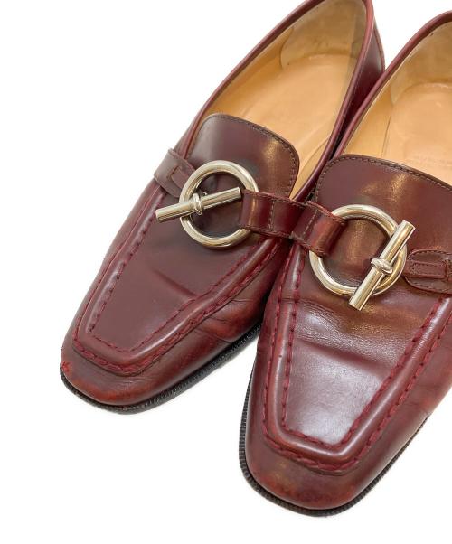 HERMES（エルメス）HERMES (エルメス) ケリーローファー レッド サイズ:36(23CM)の古着・服飾アイテム