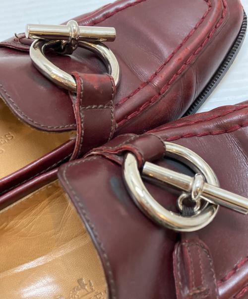 HERMES（エルメス）HERMES (エルメス) ケリーローファー レッド サイズ:36(23CM)の古着・服飾アイテム