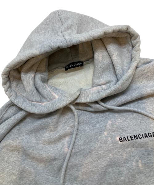 BALENCIAGA（バレンシアガ）BALENCIAGA (バレンシアガ) バックロゴスウェットプルオーバーパーカー グレー サイズ:XXSの古着・服飾アイテム