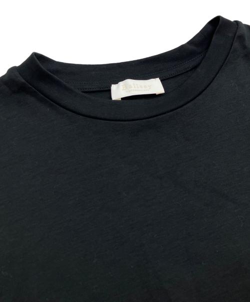 BALLSEY（ボールジィ）BALLSEY (ボールジィ) ジャージコンビ ペプラムプルオーバー ブラック サイズ:36の古着・服飾アイテム