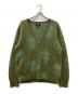 stussy（ステューシー）の古着「Mask Mohair Cardigan」｜グリーン