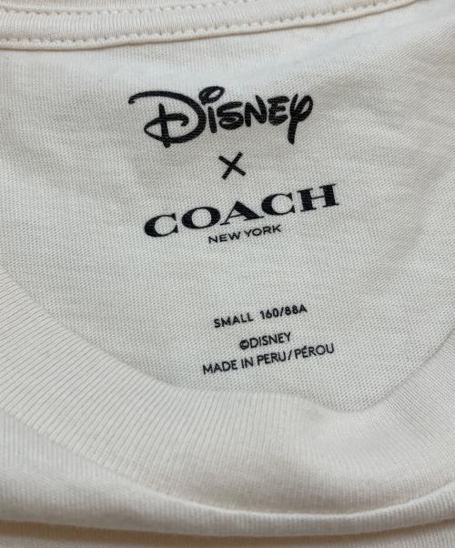 COACH（コーチ）COACH (コーチ) Disney (ディズニー) スパンコールＴシャツ ベージュ サイズ:Sの古着・服飾アイテム