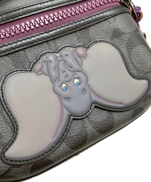 COACH（コーチ）COACH (コーチ) Disney (ディズニー) ウエストポーチ ブラック×パープル サイズ:表記なしの古着・服飾アイテム
