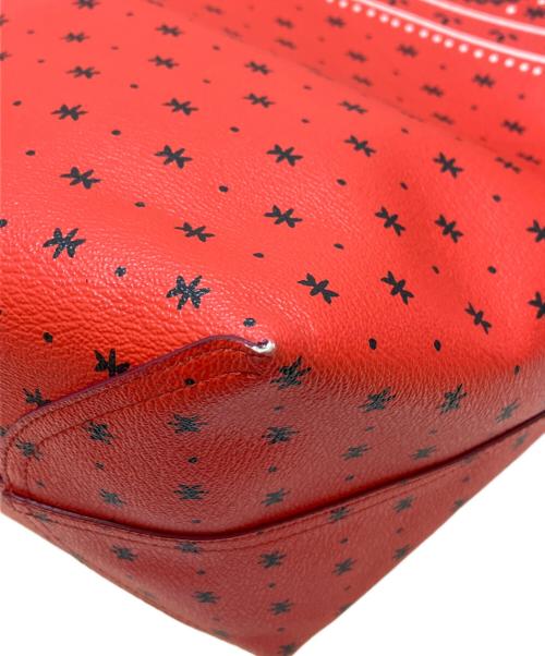 COACH（コーチ）COACH (コーチ) DISNEY (ディズニー) リバーシブルシティートートバッグ ポーチ付き レッド×ブラック サイズ:表記なしの古着・服飾アイテム