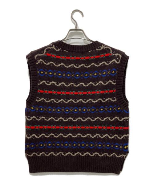 POLO RALPH LAUREN（ポロ・ラルフローレン）POLO RALPH LAUREN (ポロ・ラルフローレン) ニットベスト ブラウン サイズ:XSの古着・服飾アイテム
