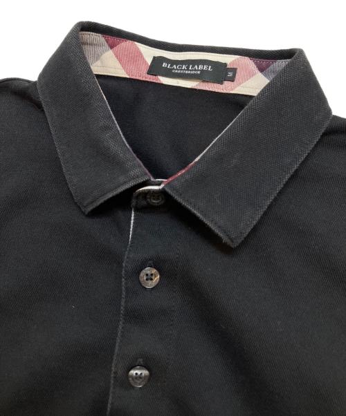 BLACK LABEL CRESTBRIDGE（ブラックレーベル クレストブリッジ）BLACK LABEL CRESTBRIDGE (ブラックレーベル クレストブリッジ) ポロシャツ ブラック サイズ:Mの古着・服飾アイテム