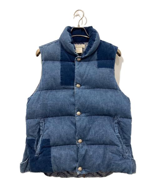 REMI RELIEF（レミレリーフ）REMI RELIEF (レミレリーフ) デニムダウンベスト インディゴ サイズ:XLの古着・服飾アイテム