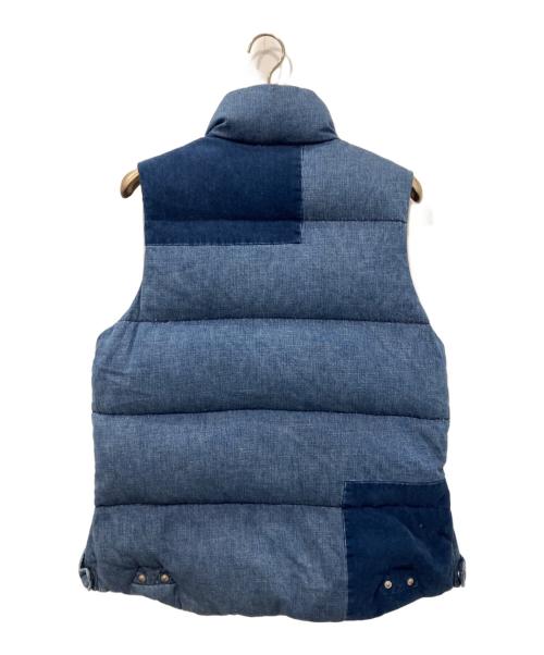 REMI RELIEF（レミレリーフ）REMI RELIEF (レミレリーフ) デニムダウンベスト インディゴ サイズ:XLの古着・服飾アイテム