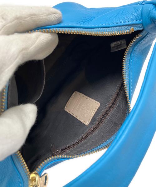 russet（ラシット）russet (ラシット) ソフトレザーミニショルダーバッグ ブルーの古着・服飾アイテム