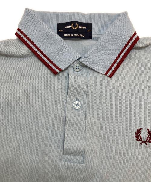 FRED PERRY（フレッドペリー）FRED PERRY (フレッドペリー) ポロシャツ ブルー サイズ:M（38）の古着・服飾アイテム