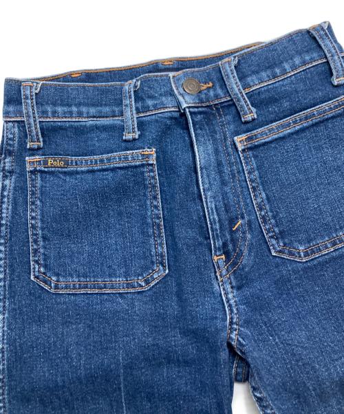 POLO RALPH LAUREN（ポロ・ラルフローレン）POLO RALPH LAUREN (ポロ・ラルフローレン) ハイライズブーツカットデニムパンツ インディゴ サイズ:24Sの古着・服飾アイテム
