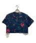 Rumche (ラムシェ) Crystal Flower Paint Shirt ネイビー サイズ:F 未使用品：6000円