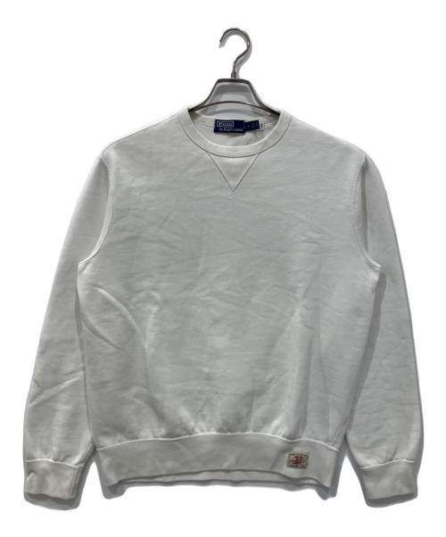 POLO RALPH LAUREN（ポロ・ラルフローレン）POLO RALPH LAUREN (ポロ・ラルフローレン) 両Vガゼットスウェット ホワイト サイズ:Mの古着・服飾アイテム