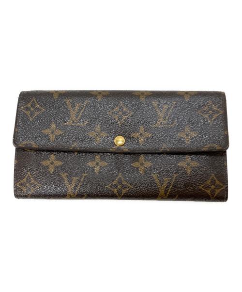 LOUIS VUITTON（ルイ ヴィトン）LOUIS VUITTON (ルイ ヴィトン) ポルトフォイユ・サラ/モノグラム　長財布 ブラウンの古着・服飾アイテム