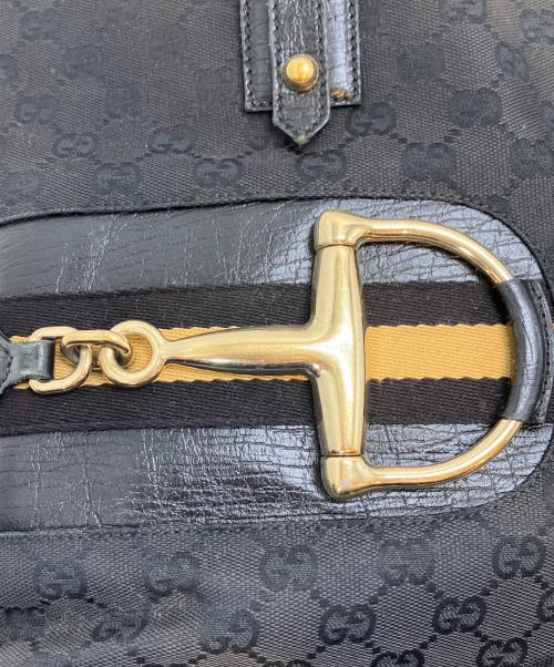 GUCCI（グッチ）GUCCI (グッチ) GGキャンバス ホースビット トートバッグの古着・服飾アイテム