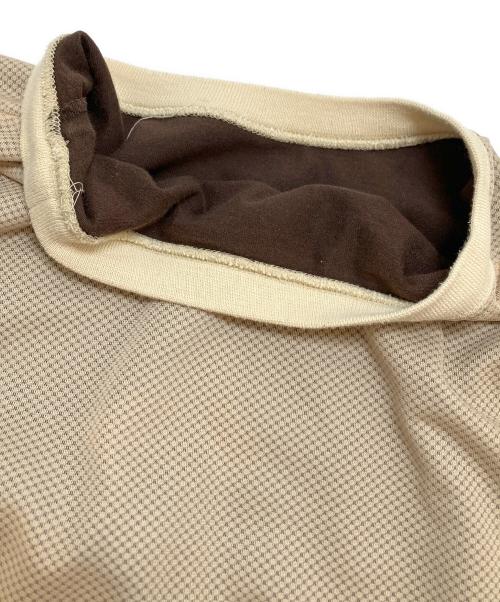 GOODENOUGH（グッドナイフ）GOODENOUGH (グッドナイフ) 90‘sメッシュレイヤードカットソー ベージュ サイズ:40の古着・服飾アイテム