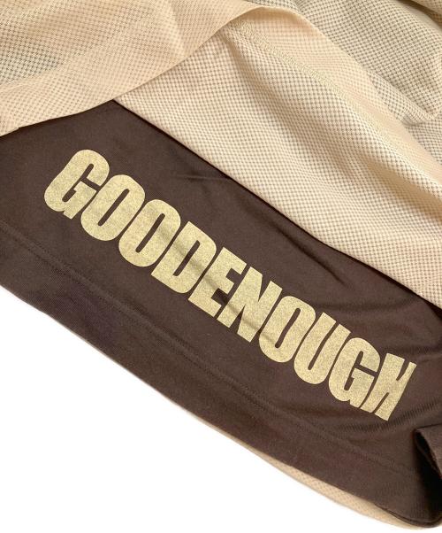 GOODENOUGH（グッドナイフ）GOODENOUGH (グッドナイフ) 90‘sメッシュレイヤードカットソー ベージュ サイズ:40の古着・服飾アイテム