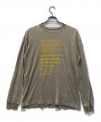 UNDERCOVERアンダーカバー）の古着「90‘sEXCHANGE期ロングスリーブカットソー」｜ベージュ