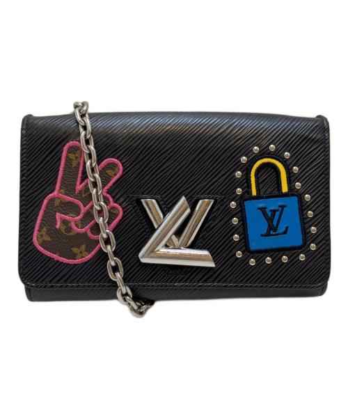 LOUIS VUITTON（ルイ ヴィトン）LOUIS VUITTON (ルイ ヴィトン) LVストーリーズ ポルトフォイユ ツイスト/チェーンショルダーバッグ ブラック サイズ:表記なしの古着・服飾アイテム