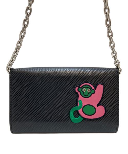 LOUIS VUITTON（ルイ ヴィトン）LOUIS VUITTON (ルイ ヴィトン) LVストーリーズ ポルトフォイユ ツイスト/チェーンショルダーバッグ ブラック サイズ:表記なしの古着・服飾アイテム