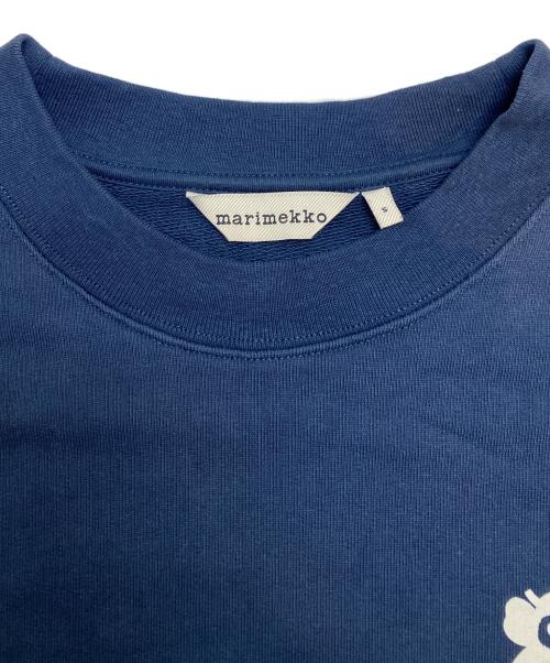 marimekko（マリメッコ）marimekko (マリメッコ) Unikko/Leiot Placement sweatshirt ネイビー サイズ:Sの古着・服飾アイテム