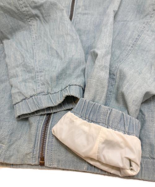 POLO RALPH LAUREN（ポロ・ラルフローレン）POLO RALPH LAUREN (ポロ・ラルフローレン) ポロベアシャンブレージップアップブルゾン ブルー サイズ:L(14-16)の古着・服飾アイテム