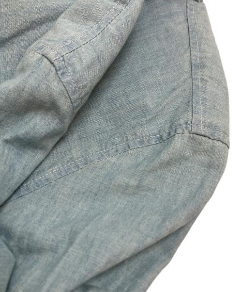 POLO RALPH LAUREN（ポロ・ラルフローレン）POLO RALPH LAUREN (ポロ・ラルフローレン) ポロベアシャンブレージップアップブルゾン ブルー サイズ:L(14-16)の古着・服飾アイテム