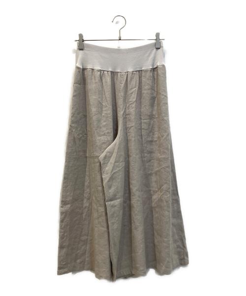 BEARDSLEY（ビアズリー）BEARDSLEY (ビアズリー) リネンウエストリブキュロット ベージュ サイズ:1 未使用品の古着・服飾アイテム