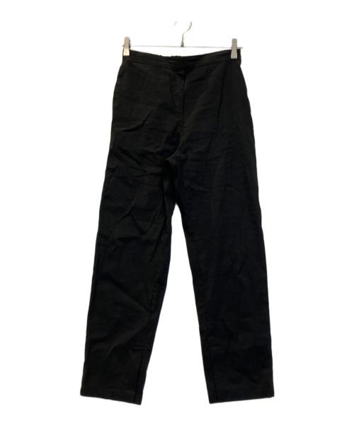 BEARDSLEY（ビアズリー）BEARDSLEY (ビアズリー) リネン混スリムパンツ ブラック サイズ:Fの古着・服飾アイテム