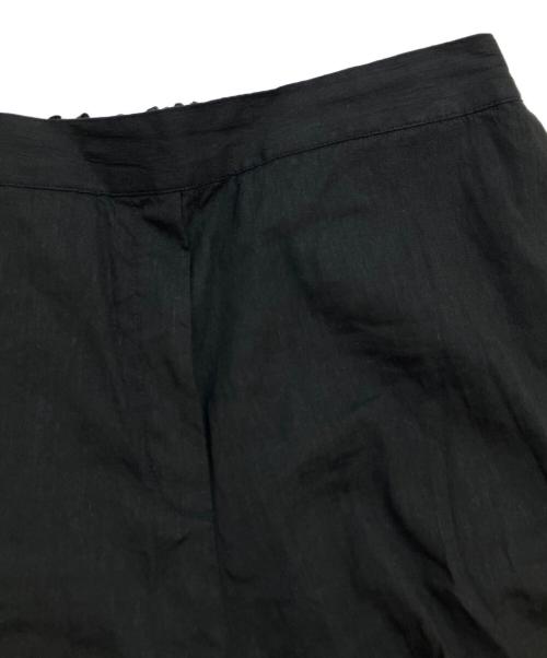BEARDSLEY（ビアズリー）BEARDSLEY (ビアズリー) リネン混スリムパンツ ブラック サイズ:Fの古着・服飾アイテム